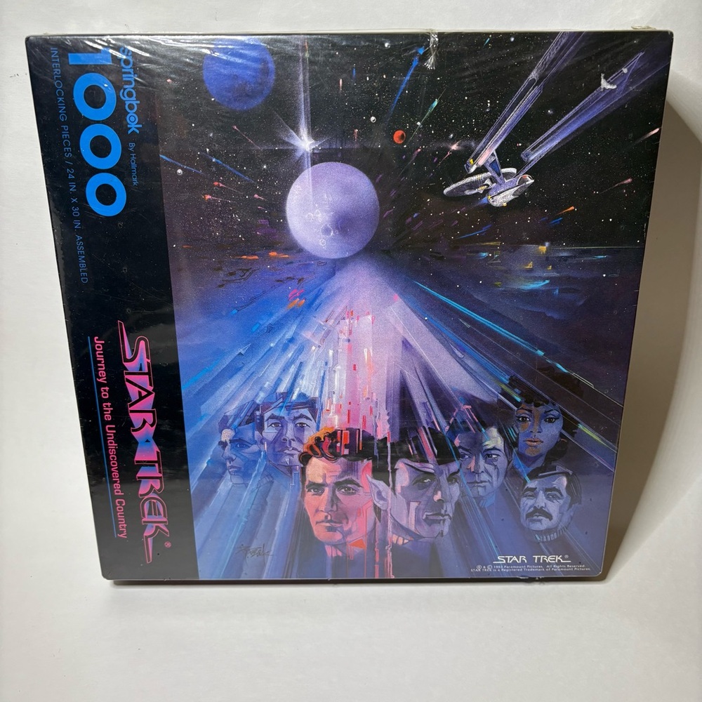 Vintage Springbok 1993 STAR TREK VI Undiscovered Country 1000 Piece Puzzle NEW